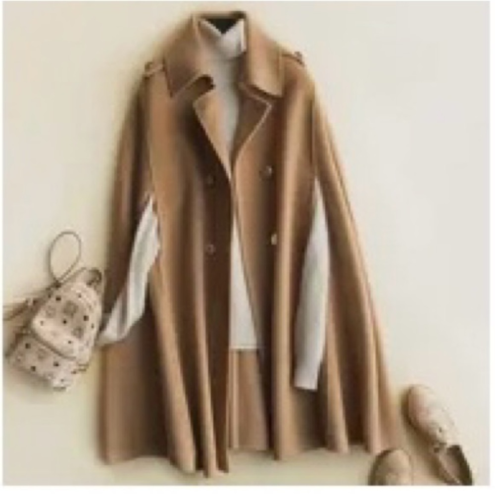 Brown cape coat